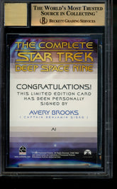 2003 Star Trek Deep Space Nine Autograph Avery Brooks Limited Auto BGS 9.5/10